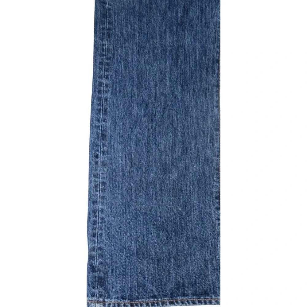 Levis 501 Original Fit Jeans Men 40x32 Dark Stonewash Blue Denim Button Fly Coat